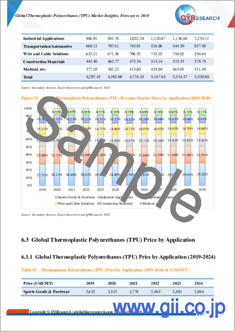 サンプル2：熱可塑性ポリウレタン (TPU) の世界市場：～2030年