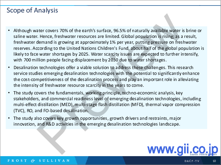 サンプル2：海水淡水化業界を変革する抜本的なイノベーション