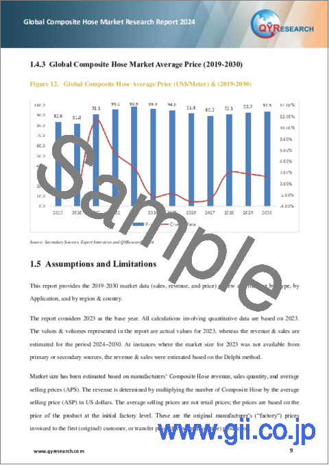 サンプル1：コンポジットホースの世界市場：2024年