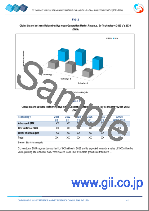 サンプル2：水蒸気メタン改質水素生成市場の2030年までの予測：容量、技術、用途、地域別の世界分析