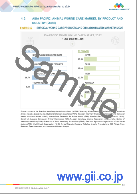 サンプル1：動物創傷ケアの世界市場：製品タイプ別、動物タイプ別、エンドユーザー別、地域別 - 予測（～2029年）