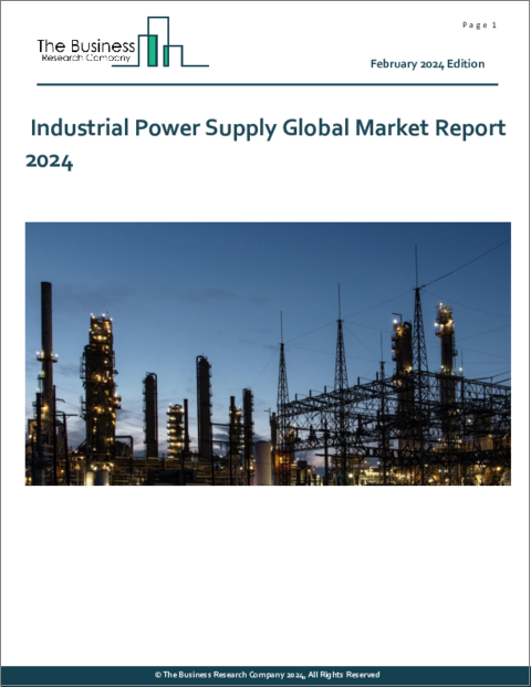 表紙：産業用電源の世界市場（2024年）