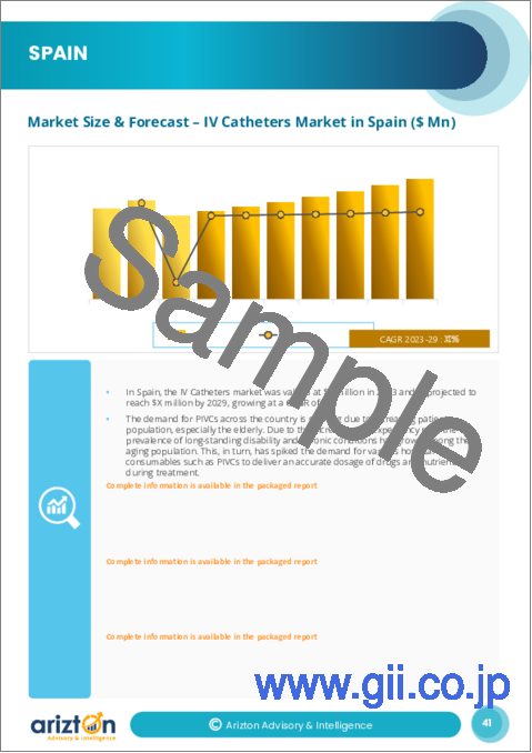 サンプル2：IVカテーテルの世界市場：注目すべき洞察（2024年～2029年）
