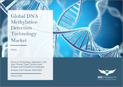 表紙：DNAメチル化検出技術の世界市場 (2023～2033年)：技術・用途・エンドユーザー・製品タイプ・国別の分析・予測・競合情勢