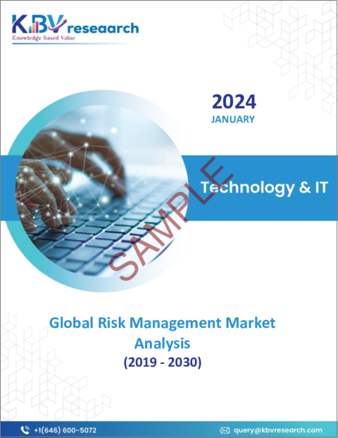 表紙：リスク管理の世界市場規模、シェア、動向分析レポート：構成別、展開モデル別、組織規模別、業界別、地域別展望と予測、2023年～2030年