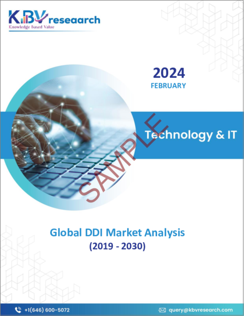 表紙：DDIの世界市場規模、シェア、動向分析レポート：構成別、展開モード別、組織規模別、用途別、業界別、地域別展望および予測、2023年～2030年