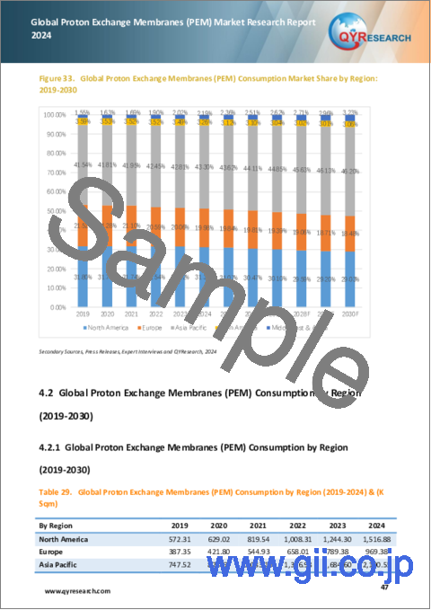 サンプル2：プロトン交換膜 (PEM) の世界市場：2024年