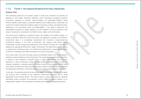 サンプル1：低炭素銅市場：世界および地域別分析：用途別、技術別、製品別-分析と予測（2023年～2033年）