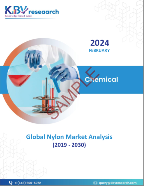 表紙：ナイロンの世界市場規模、シェア、動向分析レポート：材料別、用途別、地域別、展望と予測、2023年～2030年