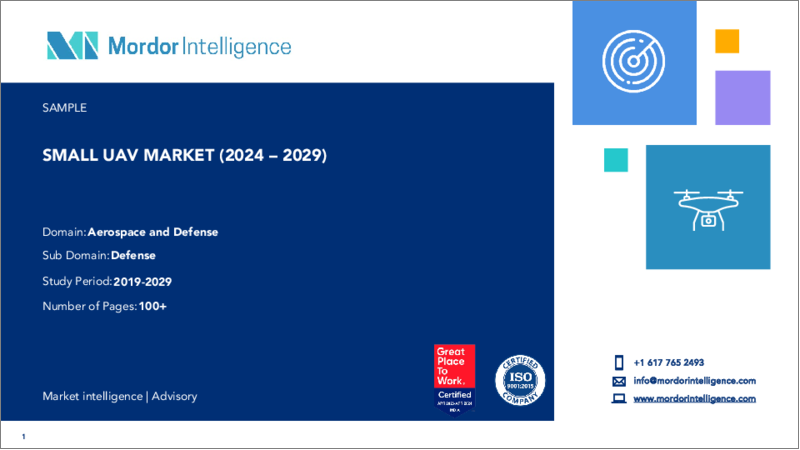 表紙：小型UAV：市場シェア分析、産業動向と統計、成長予測（2024年～2029年）