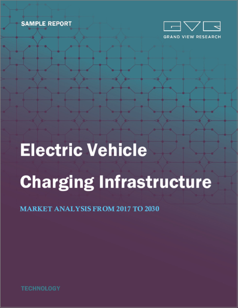 表紙：電気自動車（EV）充電インフラの世界市場規模、シェア、動向分析レポート：充電器タイプ別、コネクタ別、充電レベル別、接続性別、用途別、地域別、セグメント別予測（2024年～2030年）