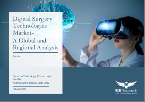 表紙：デジタル外科技術市場 - 世界および地域別分析：技術・製品・国別の分析・予測 (2023～2033年)