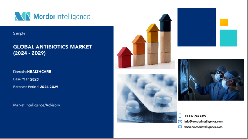 表紙：抗生物質：市場シェア分析、産業動向と統計、成長予測（2024～2029年）
