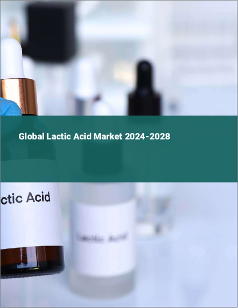 表紙：乳酸の世界市場 2024-2028