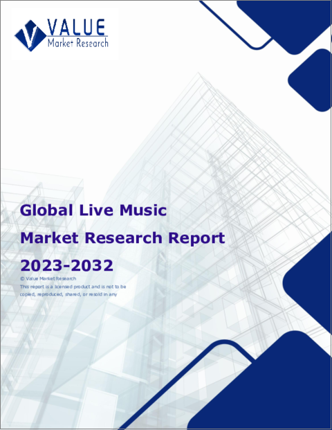 表紙：ライブ音楽の世界市場調査レポート：産業分析、規模、シェア、成長、動向、2024年から2032年までの予測