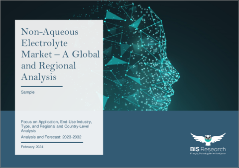 表紙：非水電解液：世界および地域の分析 - 用途・最終用途産業・タイプ・地域・国別、分析・予測 (2023～2032年)