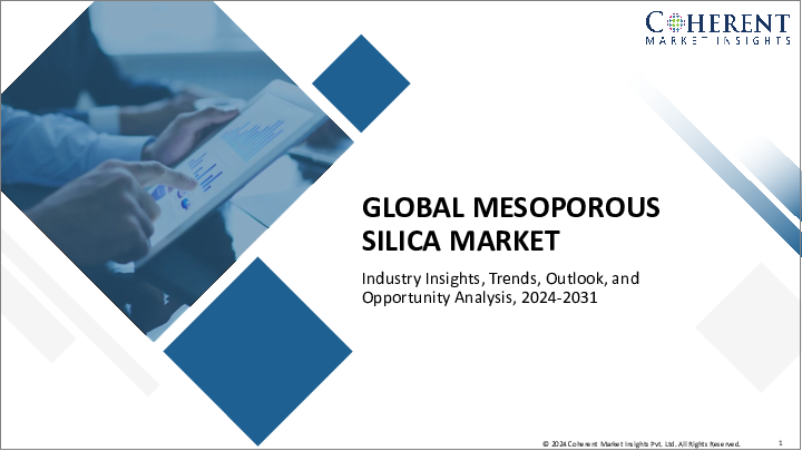 表紙：メソポーラスシリカの世界市場：製品別、用途別、地域別