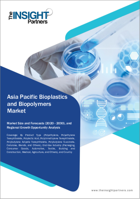 表紙：アジア太平洋のバイオプラスチックとバイオポリマー：2030年までの市場予測 - 地域別分析 - 製品タイプ別、最終用途産業別