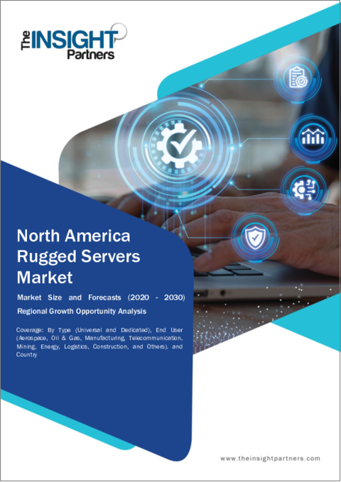 表紙：北米の堅牢型サーバー：2030年までの市場予測 - 地域別分析 - タイプ別、エンドユーザー別