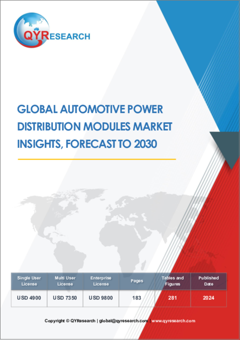 表紙：自動車用配電モジュールの世界市場：洞察と予測（2030年まで）