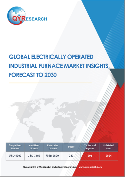 表紙：電動式工業炉の世界市場：洞察と予測（～2030年）