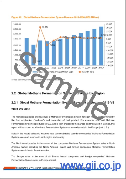 サンプル1：メタン発酵システムの世界市場の洞察と予測（～2030年）