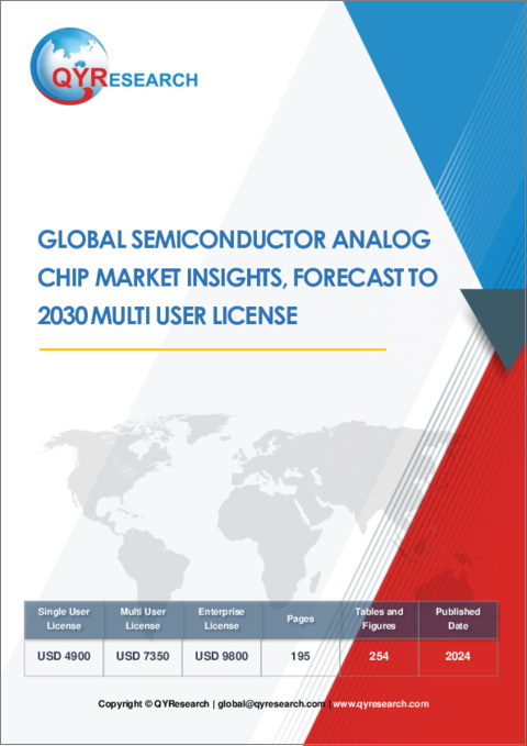 表紙：半導体アナログチップの世界市場の洞察と予測（～2030年）