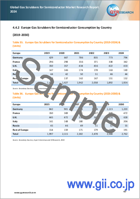 サンプル2：半導体用ガススクラバーの世界市場：2024年