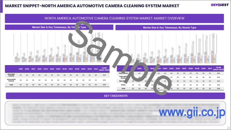 サンプル2：自動車用カメラ洗浄システムの世界市場規模、シェア、成長分析：販売チャネル別、ノズル別 - 産業予測（2024年～2031年）