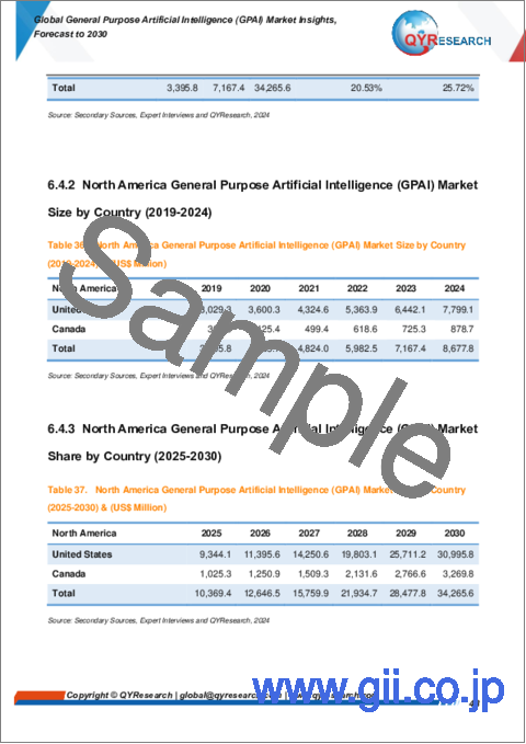 サンプル2：汎用人工知能 (GPAI) の世界市場：考察と予測 (～2030年)