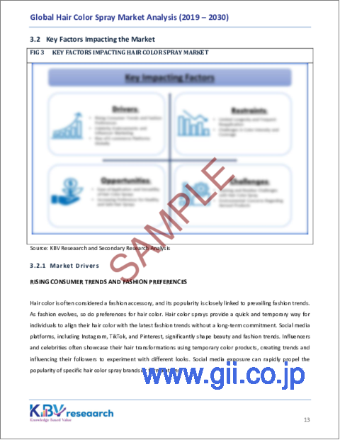 サンプル1：ヘアカラースプレーの世界市場の規模、シェア、動向分析レポート（エンドユーザー別、流通チャネル別、地域別展望と予測、2023年～2030年）