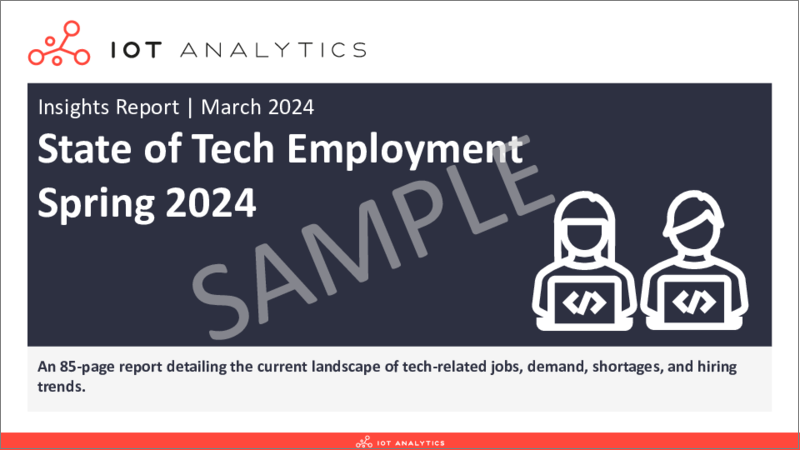表紙：技術職の雇用状況：2024年春