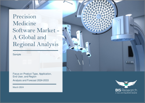 表紙：精密医療ソフトウェアの世界市場- 世界および地域別分析：製品タイプ別、用途別、エンドユーザー別、地域別 - 分析と予測（2024年～2033年）