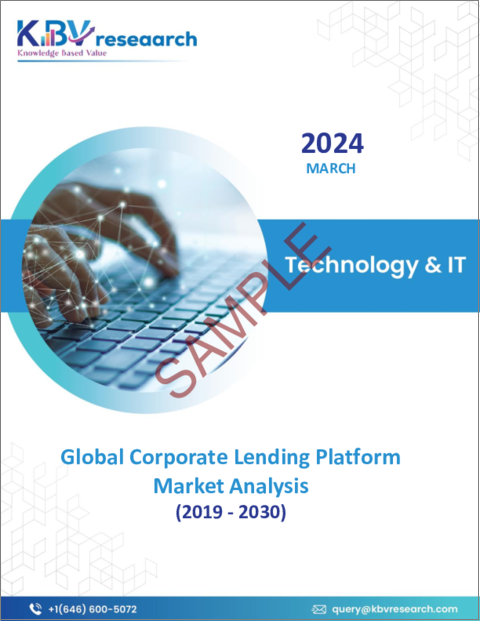 表紙：法人向け融資プラットフォームの世界市場：市場規模、シェア、動向分析 - 提供別、エンドユーザー別、展開別、企業規模別、融資タイプ別、地域別展望・予測（2023～2030年）