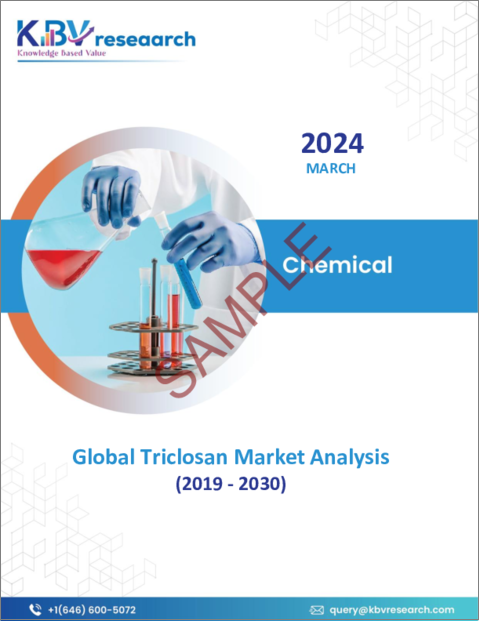 表紙：トリクロサンの世界市場規模、シェア、動向分析レポート、タイプ別、用途別、地域別、展望と予測、2023年～2030年