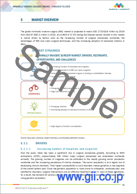 サンプル1：低侵襲手術の世界市場：製品別、用途別、エンドユーザー別 - 予測（～2029年）