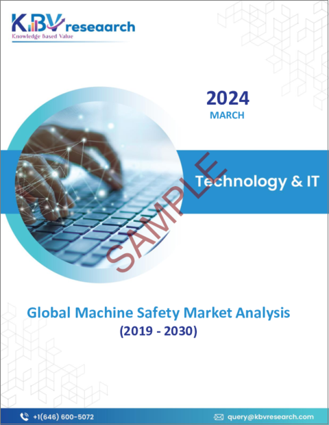 表紙：機械安全の世界市場の規模、シェア、動向分析レポート-波長別、技術別、ドーピング材料別、最終用途別、地域別展望と予測、2023年-2030年