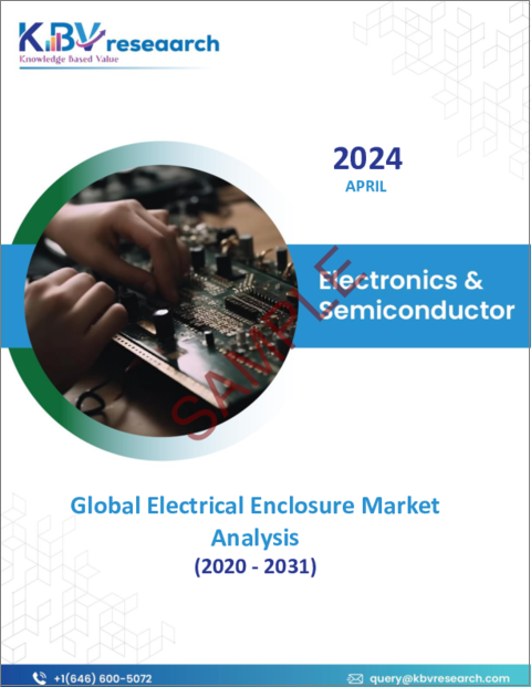 表紙：電気エンクロージャーの世界市場：市場規模、シェア、動向分析 - 素材別、エンドユーザー別、タイプ別、地域別展望、予測（2024～2031年）