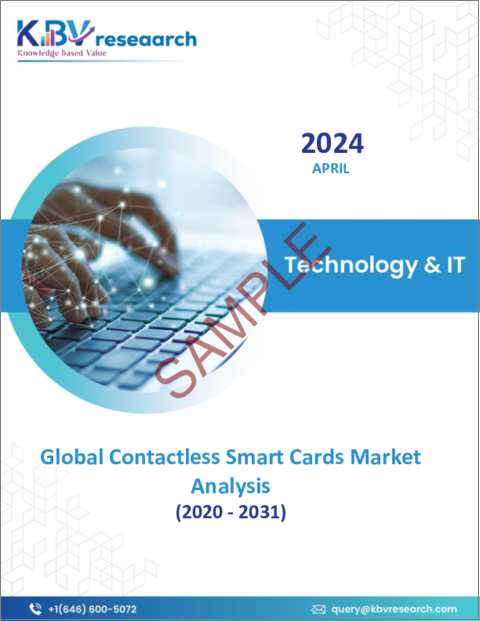 表紙：非接触型スマートカードの世界市場：市場規模、シェア、動向分析 - 機能別、タイプ別、業界別、地域別展望、予測（2024～2031年）