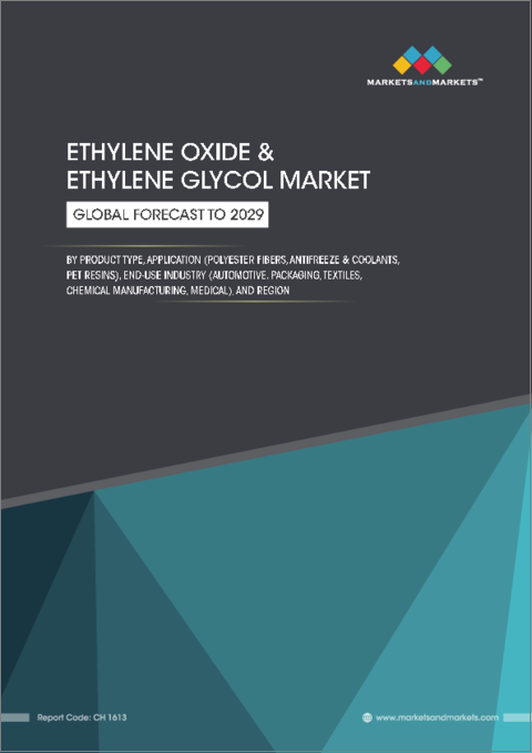 表紙：酸化エチレンとエチレングリコールの世界市場：製品タイプ別、用途別、最終用途産業別、地域別 - 2029年までの予測