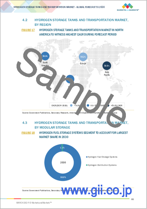 サンプル1：水素貯蔵タンクおよび輸送の世界市場：材料タイプ別、モジュール式貯蔵別、用途別、タンクタイプ別、圧力別、地域別-2030年までの予測