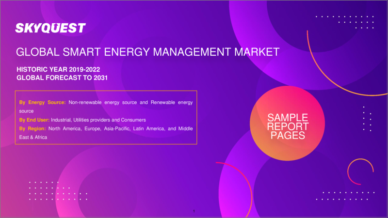 表紙：スマートエネルギー管理の世界市場規模、シェア、成長分析、エネルギー源別、エンドユーザー別 - 産業予測（2024～2031年）