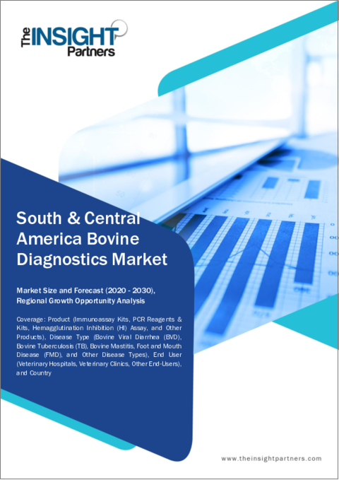 表紙：中南米の牛の診断薬：2030年市場予測-地域別分析-製品別、疾患タイプ別、エンドユーザー別