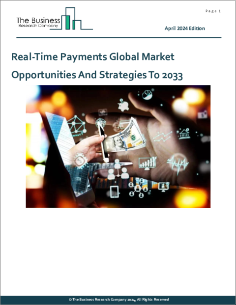 表紙：リアルタイム決済の世界市場：2033年までの機会と戦略