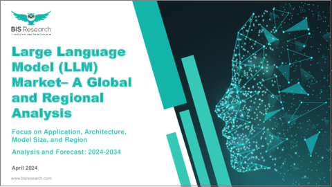 表紙：大規模言語モデル（LLM）の世界市場- 世界および地域別分析：用途別、アーキテクチャ別、モデルサイズ別、地域別-分析と予測（2024年～2034年）