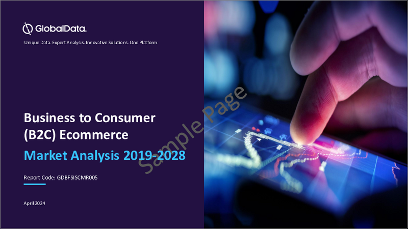 表紙：企業間電子商取引（B2C）の世界市場の動向と分析：決済タイプ別、地域別、セグメント予測（～2028年）