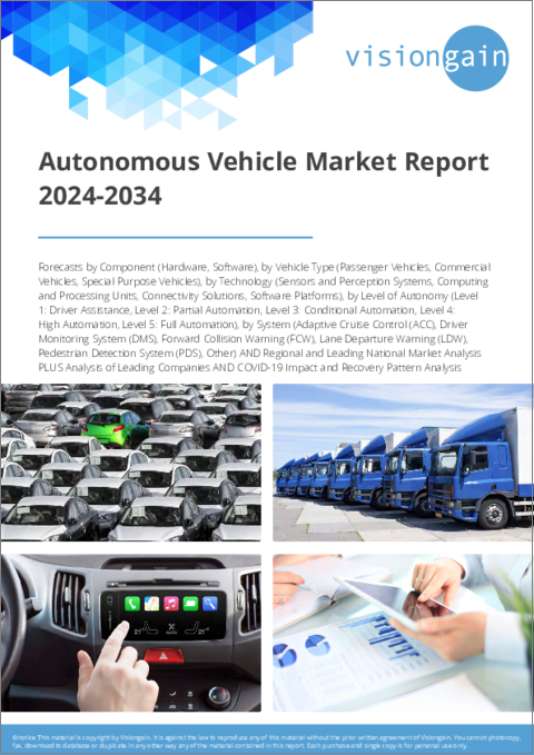 表紙:自動運転車市場:2024-2034年