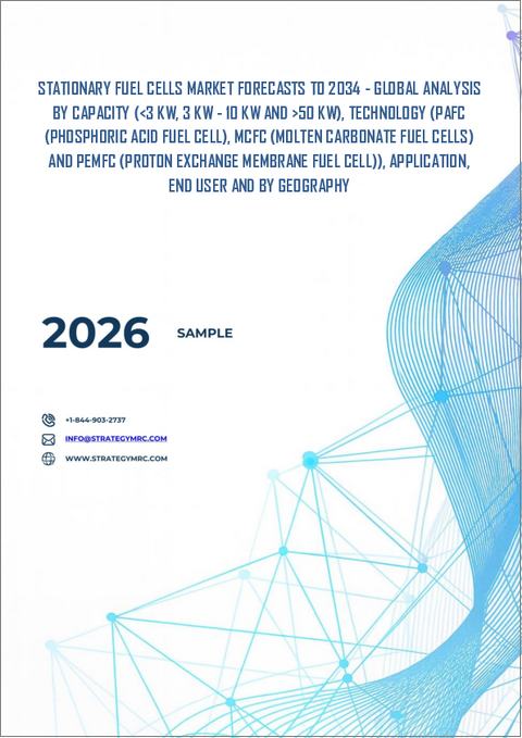 表紙：定置用燃料電池の2030年までの市場予測： 容量別、技術別、用途別、エンドユーザー別、地域別の世界分析