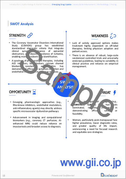 サンプル1：微小血管狭心症 - 市場考察、疫学、市場予測（2034年）