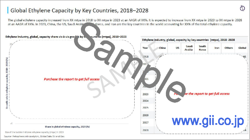 サンプル1：世界のエチレン産業の見通し（～2028年）-稼働中および計画中の全プラントの詳細と生産能力および設備投資予測